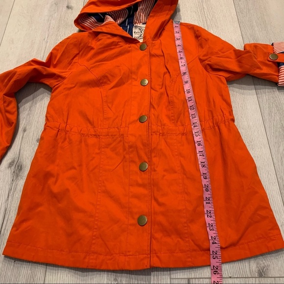 Anthropology TULLE Orange Hooded Lined Jacket - Picture 9 of 10